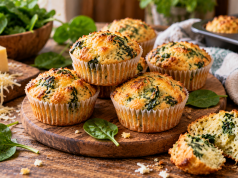 Slané muffiny se špenátem a sýrem: rychlá svačina do krabičky
