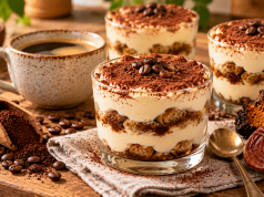 Tiramisu do skleničky s houbovou kávou: rychlý dezert bez pečení